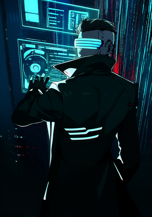 Cyberpunk Wizard